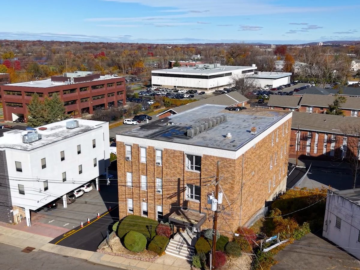 Aerial view of Leonia Business Center