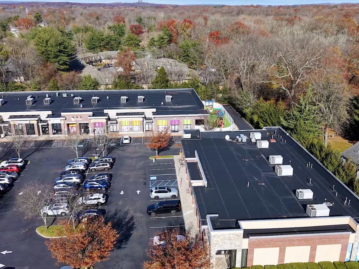 Aerial view of River Vale Plaza
